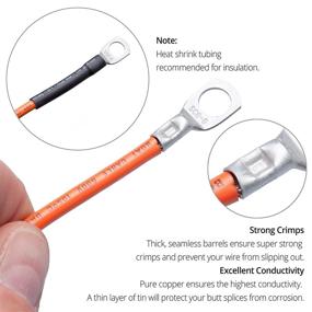 img 1 attached to 🔌 Enhance Electrical Connections with Wirefy Tinned Copper Wire Lugs