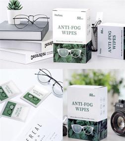 img 1 attached to 100 Pack Lens Cleaning Wipes: Anti-Fog Eyeglass Wipes - Pre-Moistened, Disposable, Individually Wrapped Tissues