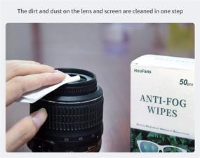 img 2 attached to 100 Pack Lens Cleaning Wipes: Anti-Fog Eyeglass Wipes - Pre-Moistened, Disposable, Individually Wrapped Tissues