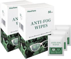 img 4 attached to 100 Pack Lens Cleaning Wipes: Anti-Fog Eyeglass Wipes - Pre-Moistened, Disposable, Individually Wrapped Tissues