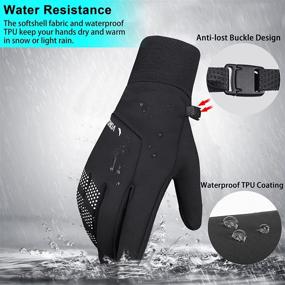 img 1 attached to 🧤 Stay Warm and Protected this Winter with Thermal Winter Gloves: Freezer Warm, Anti-Slip, Waterproof, Lightweight, Touch Screen Gloves for Hiking, Running, Cycling, and Driving