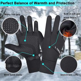 img 2 attached to 🧤 Stay Warm and Protected this Winter with Thermal Winter Gloves: Freezer Warm, Anti-Slip, Waterproof, Lightweight, Touch Screen Gloves for Hiking, Running, Cycling, and Driving