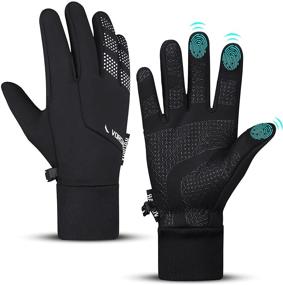 img 4 attached to 🧤 Stay Warm and Protected this Winter with Thermal Winter Gloves: Freezer Warm, Anti-Slip, Waterproof, Lightweight, Touch Screen Gloves for Hiking, Running, Cycling, and Driving