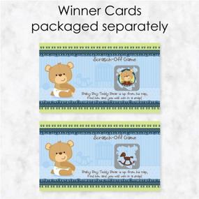 img 2 attached to 🐻 Big Dot of Happiness Baby Boy Teddy Bear - Scratch Off Game Cards for a Memorable Baby Shower or Birthday Party - 22 Count