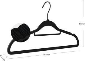 img 3 attached to NesTidy Hangers Non Slip Flocked Sweaters Storage & Organization