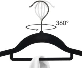 img 2 attached to NesTidy Hangers Non Slip Flocked Sweaters Storage & Organization