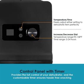 img 2 attached to Stainless Steel Trays Food Dehydrator with Adjustable Temperature Controls - Elite Gourmet Dehydrator for Jerky, Herbs, Fruits, Veggies, and Snacks