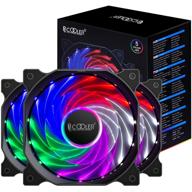🌬️ pccooler 120mm case fan phantom series 3 in 1 kit - rgb pc-fp120 fans for high performance cooling with hydraulic bearing - low noise computer fans for pc case logo