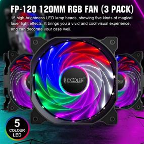 img 3 attached to 🌬️ PCCOOLER 120mm Case Fan Phantom Series 3 in 1 Kit - RGB PC-FP120 Fans for High Performance Cooling with Hydraulic Bearing - Low Noise Computer Fans for PC Case