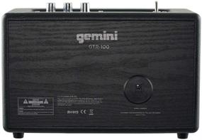 img 1 attached to 🔊 Gemini Sound GTR-100 Retro Bluetooth Portable Speaker: Vintage Stereo, 30W, Analog Knobs, 5.0 Wireless Audio, AUX Input, 8-Hour Playtime, 30 Ft. Range, Home & Outdoor Use
