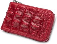 embossed credit zipper leather excellent women's handbags & wallets and wallets logo