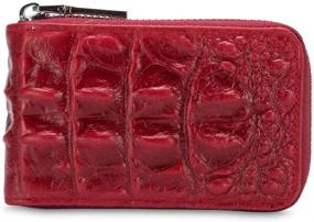 img 1 attached to Embossed Credit Zipper Leather Excellent Women's Handbags & Wallets and Wallets