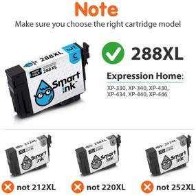 img 1 attached to Enhanced Smart Ink Remanufactured Ink Cartridge Replacement for Epson T288 288XL 288 XL (Black &amp; C/M/Y 4 Combo Pack) - Compatible with Expression Home XP-330 XP-430 XP-434 XP-446 XP-440 XP-340