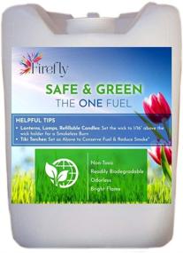 img 4 attached to 🕯️ Firefly Kosher Lamp Oil Fuel - Safe, Green, Non-Toxic & Biodegradable - Virtually Odorless Paraffin Alternative for Indoor/Outdoor Use - Ideal for Lamps, Lanterns, Candles, and Tiki Torches - 5 Gallons (Bulk)