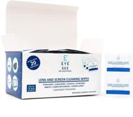 👁️ eye see lens cleaning wipe - premium 220 wipes: eyeglass, electronic, camera, phone, tablet & glasses cleansing logo