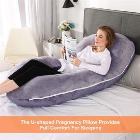 img 3 attached to 🤰 Ultimate Comfort: C Shaped Body Pillow for Sleeping - Pregnancy Must Haves