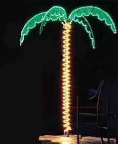 img 1 attached to 🌴 Enhance Your Outdoor Decor with EEZ RV Products 7 Foot High LED Lighted Tropical Palm Tree - A Brilliant Upgrade Over Incandescent Bulbs