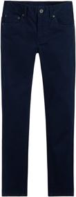 img 4 attached to Levis Brushed Pants Dress Blues Boys' Clothing for Jeans