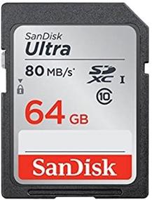img 1 attached to SanDisk Ultra SDXC 64GB 80MB/s C10 Flash Memory Card - High-speed and Superior Storage Capacity (SDSDUNC-064G-AN6IN)