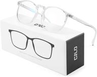 cnlo blue light blocking glasses: ultimate uv protection for eyestrain-free gaming & computer use – lightweight frame eyewear for men/women (crystal) logo