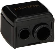 🖊️ revlon universal points sharpener: perfect for all pencil sizes - lip liner, eyebrow, and eyeliner pencils - dual sharpener for wood & plastic logo