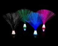 🔦 4 pack multicolored set of playlearn fiber optic lights with 9" light base (includes four 9" lamps) логотип