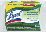 🧽 lysol durable scrub sponges - 4-pack: long-lasting cleaning power logo