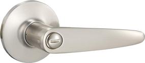 img 3 attached to 🚪 Satin Nickel Reversible Privacy Door Lever by Amazon Basics Cambridge