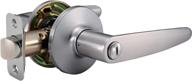 🚪 satin nickel reversible privacy door lever by amazon basics cambridge логотип