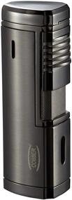 img 4 attached to Cobber Torch Cigar Lighter: Windproof Quad Flame Butane Fuel for Smoking, Refillable and Punch-Enabled, in Gunmetal Gray