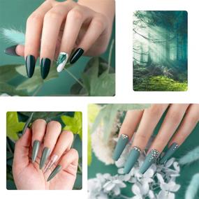 img 3 attached to 💅 Набор гель-лаков для ногтей Beetles Blue Green - 6 цветов: туманно-серый, темно-зеленый, небесно-голубой - набор для снятия геля UV LED - набор для маникюра в домашних условиях "Исчезающий" - подарочная коробка на Рождество.