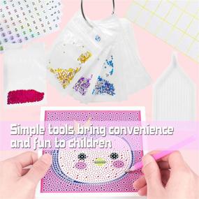 img 1 attached to 💎 Diamond Painting Supplies Storage Container Kit - 100PCs Portable Bead Organizer, Diamond Painting Tray, Number Stickers, and Label Sheet