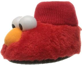 img 4 attached to 🧦 Sesame Street Elmo Puppet Slipper for Kids - Unisex Footwear