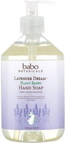 img 4 attached to 🌿 Babo Botanicals Лавандовое Мыло для Рук Lavender Dream - Нежная веганская формула с маслом манука, маслом ши и алоэ - Идеально для чувствительной кожи у младенцев, детей и взрослых - Гипоаллергенное и растительное, 17,6 унций