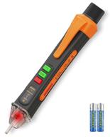 ⚡ ultimate non-contact voltage tester pen - ac12-1000v, led flashlight, buzzer alarm - find live/null wire, locate breakpoints logo