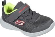 skechers skech stepz 👟 черные детские кроссовки для мальчиков логотип