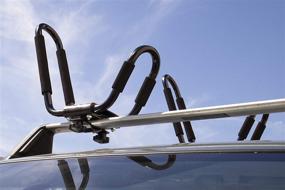img 3 attached to 🛶 Ultimate Kayak Roof Rack for Car - Best Kayaks Accessories with J Hooks Bar Mount Carrier for Easy Transport of Sit on Top, Canoe, Fishing, Jon Boat, Surf Ski - Caddy Racks Designed to Fit Truck SUV Van Cars w/ Universal Crossbars