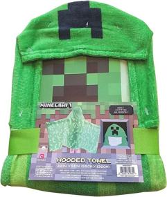 img 2 attached to Банное полотенце с капюшоном Minecraft Creeper
