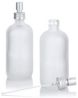 💦 frosted boston bottle aluminum sprayer: elegant and efficient dispensing solution logo