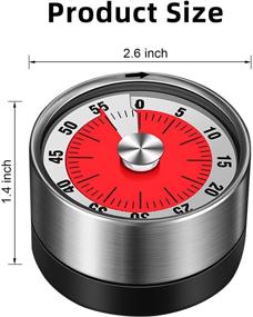 img 3 attached to Механический таймер 60-минутный секундомер Управление