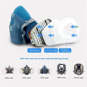 img 1 attached to 🔒 6001 Respirator Cartridges - Filter Chemicals for Occupational Health & Safety