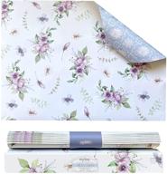 🌸 linen scented drawer liners for dresser & cabinets | non-adhesive 8 sheets | double-sided design | bathroom & shelf paper 16.5in x 22.8in logo