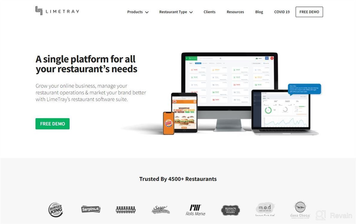 img 1 attached to Limetray Restaurant Management Platform review by Ryan Brunson