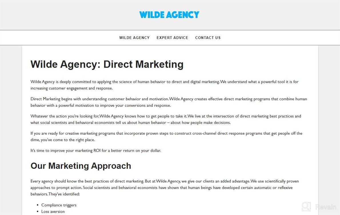 img 1 attached to Wilde Agency review by Michael Hudson