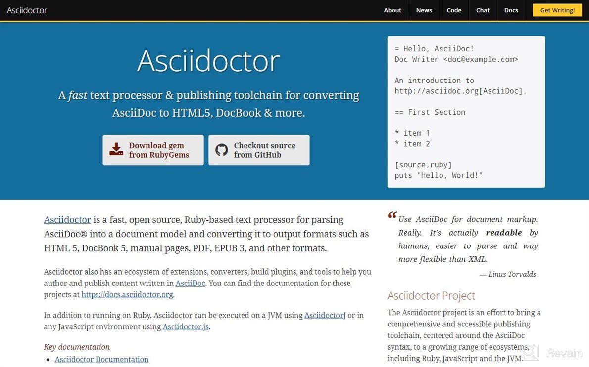 img 1 attached to Asciidoctor review by Troy Arnold