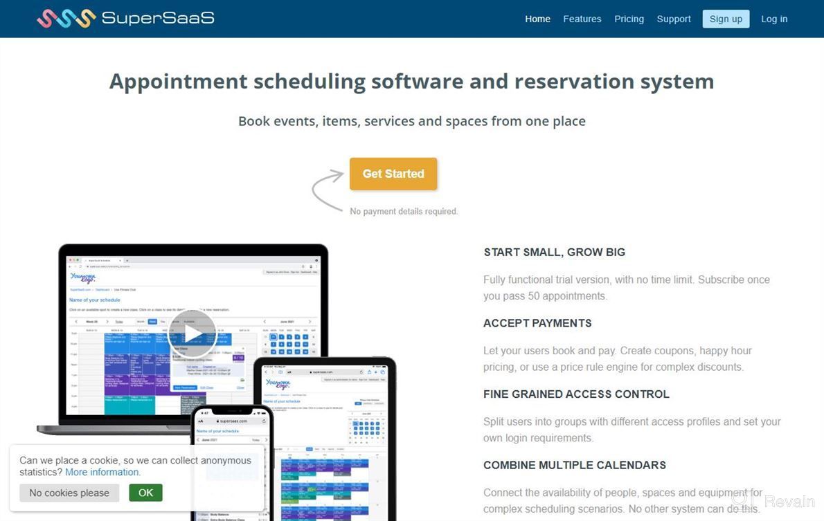 img 1 attached to SuperSaaS Appointment Scheduling review by Edgardo Ennis