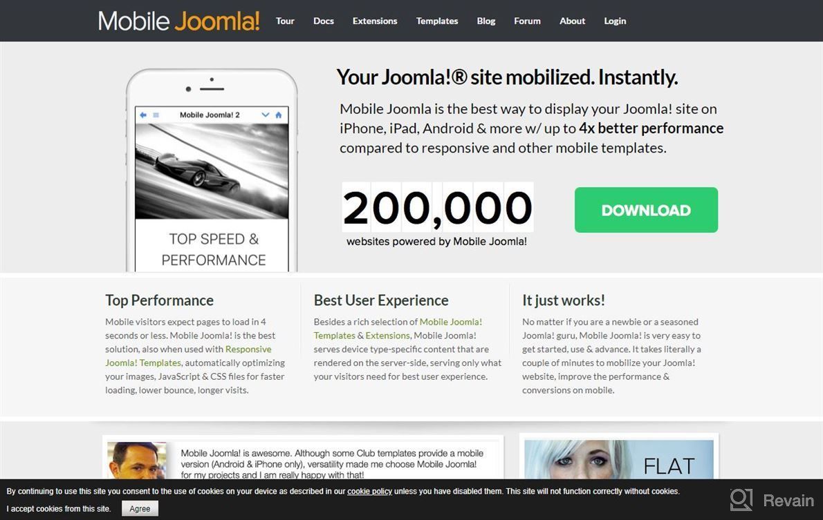 img 1 attached to Mobile Joomla review by Jeff Leu