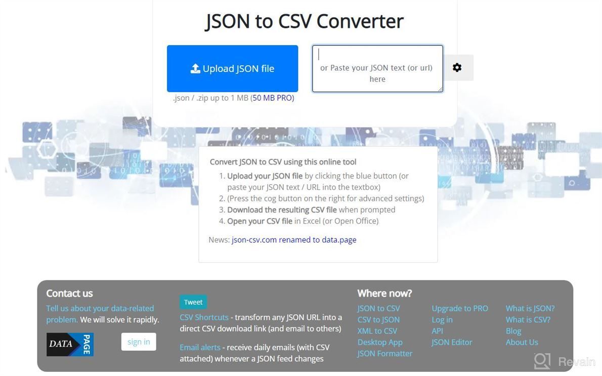 img 1 attached to JSON to CSV Converter Online review by Elton Luo