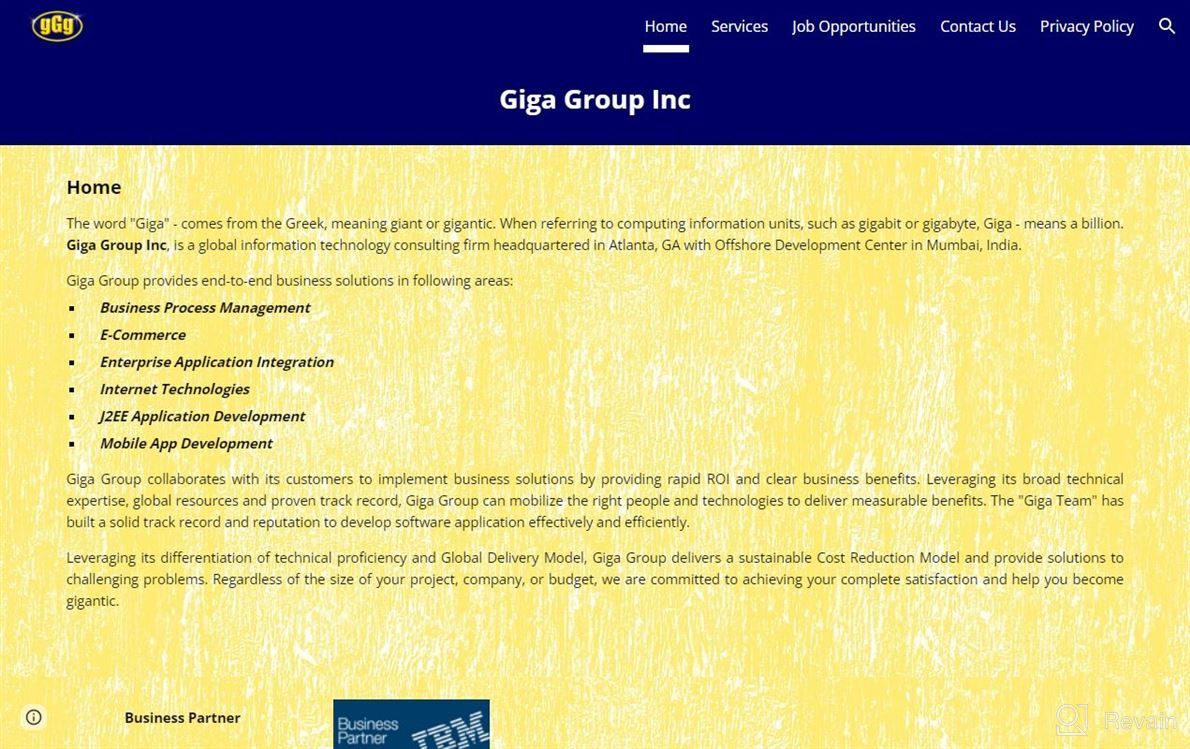 img 1 attached to Giga Group Inc review by Joshua Mejia