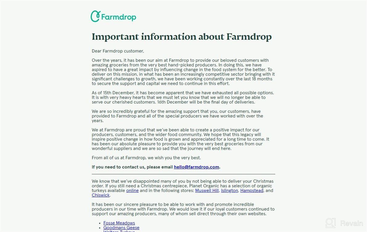 img 1 attached to Farmdrop review by Steve Hauck